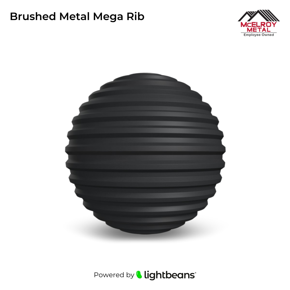 Texture Brushed Metal Mega Rib de McElroy Metal | Lightbeans