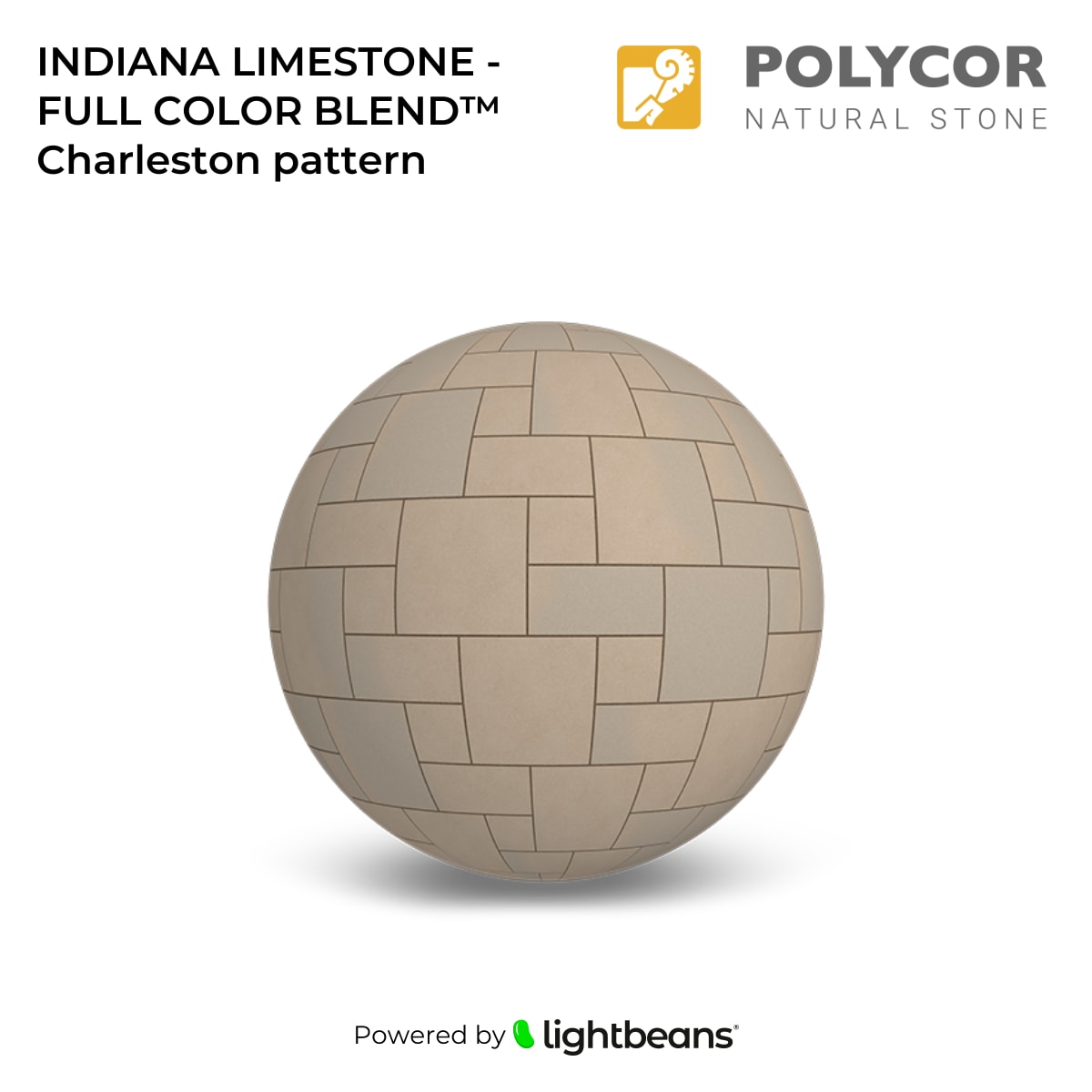 Texture INDIANA LIMESTONE ‐ FULL COLOR BLEND™ Charleston pattern de ...