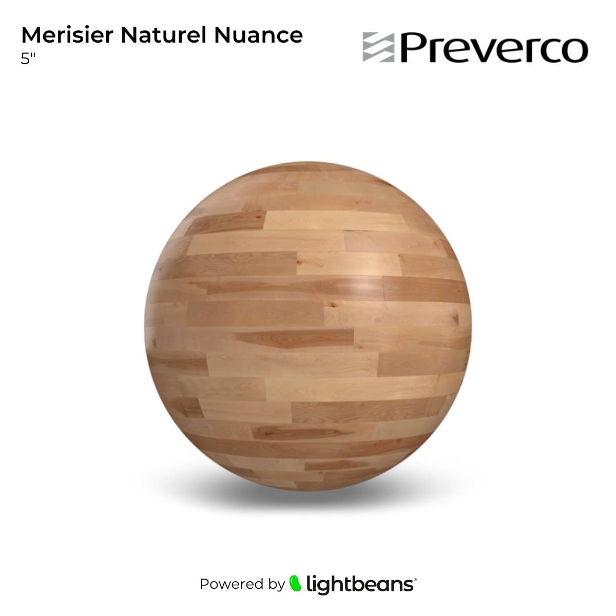 Texture Merisier Naturel Nuance Satin Lisse de Preverco | Lightbeans