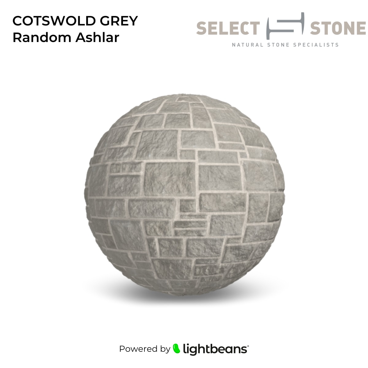 Texture COTSWOLD GREY Random Ashlar de Select Stone Supply