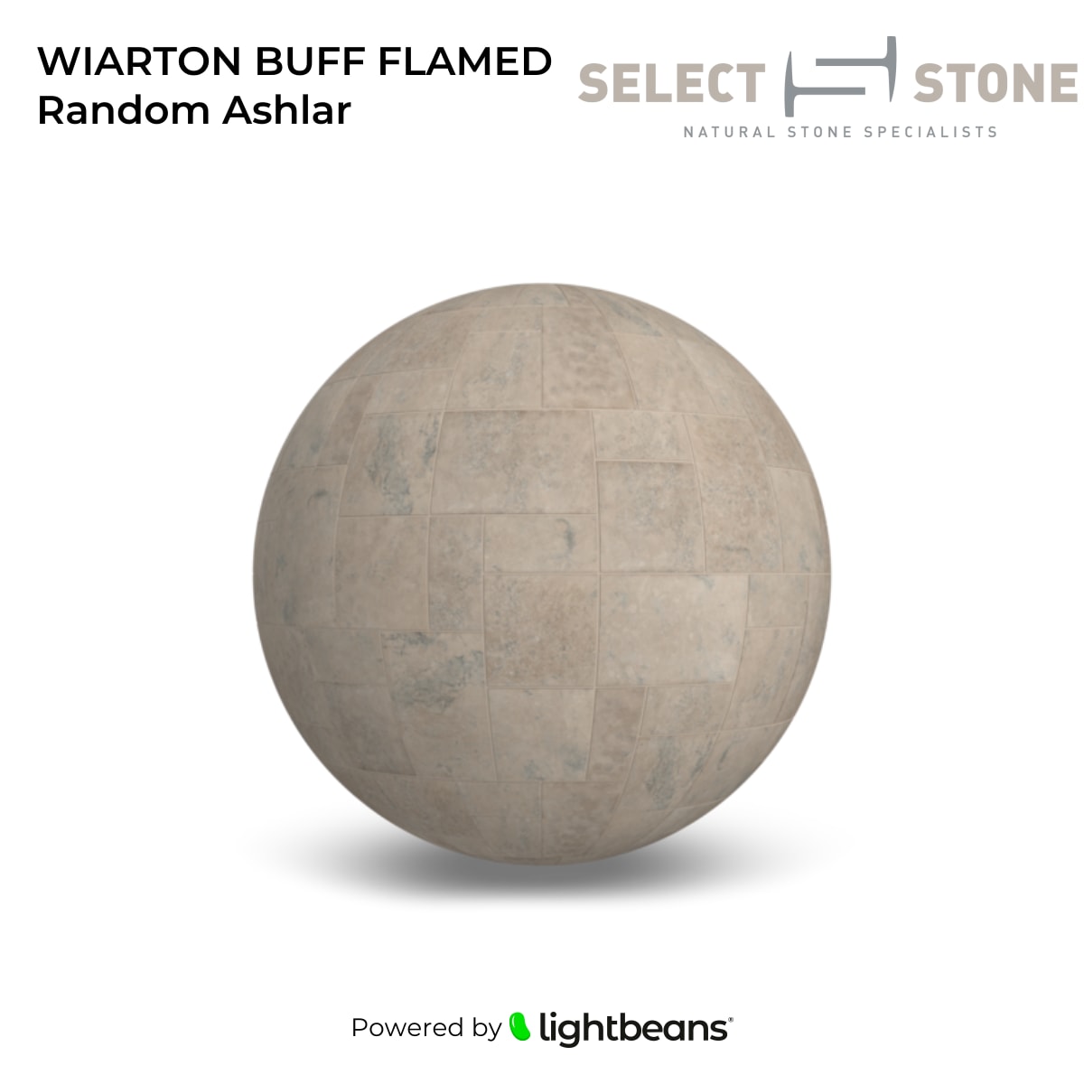 Texture WIARTON BUFF FLAMED Random Ashlar de Select Stone Supply