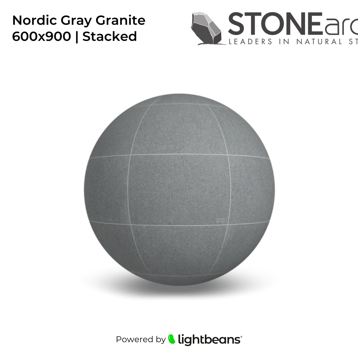 Texture Nordic Gray Granite 600x900 | Stacked de STONEarch | Lightbeans