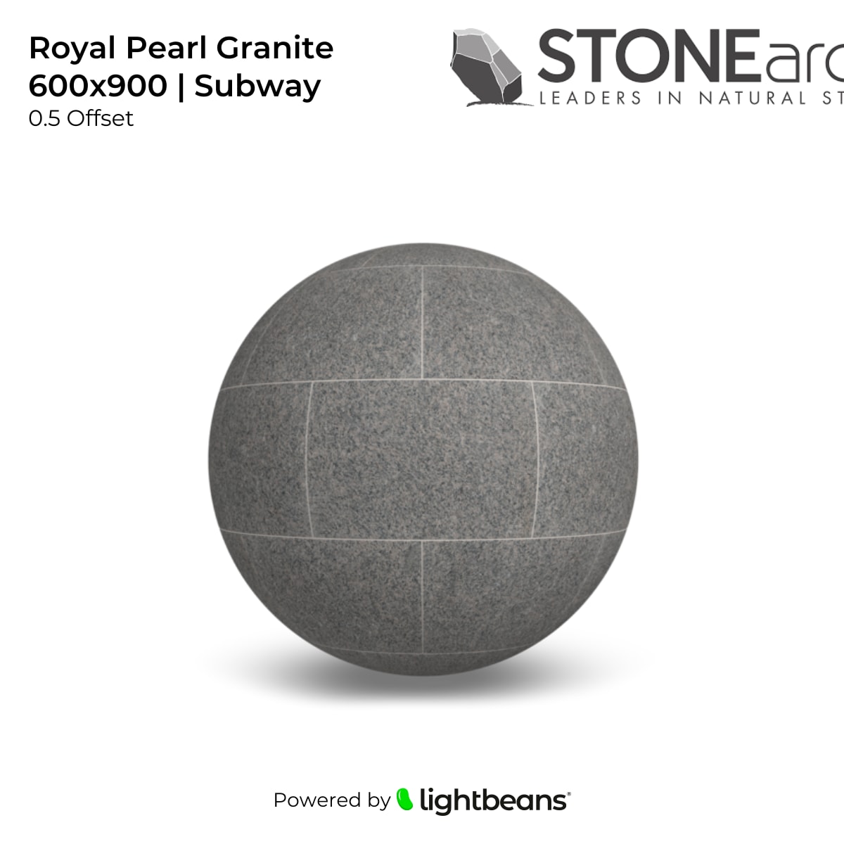 Texture Royal Pearl Granite 600x900 | Subway de STONEarch