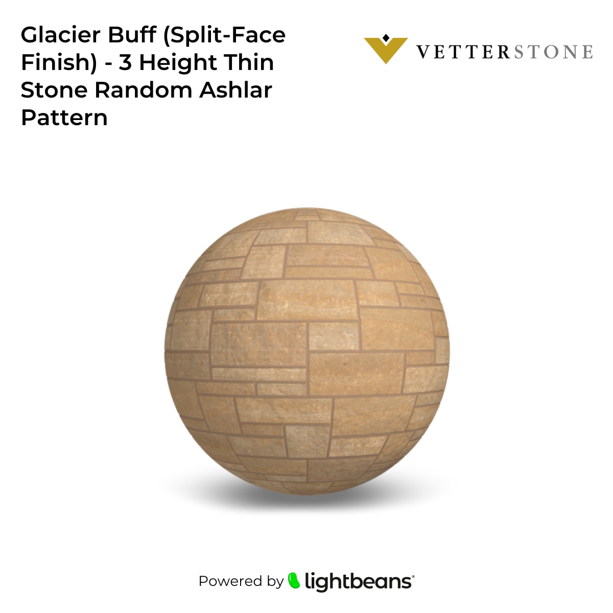 Texture Glacier Buff (Split-Face Finish) - 3 Height Thin Stone Random ...