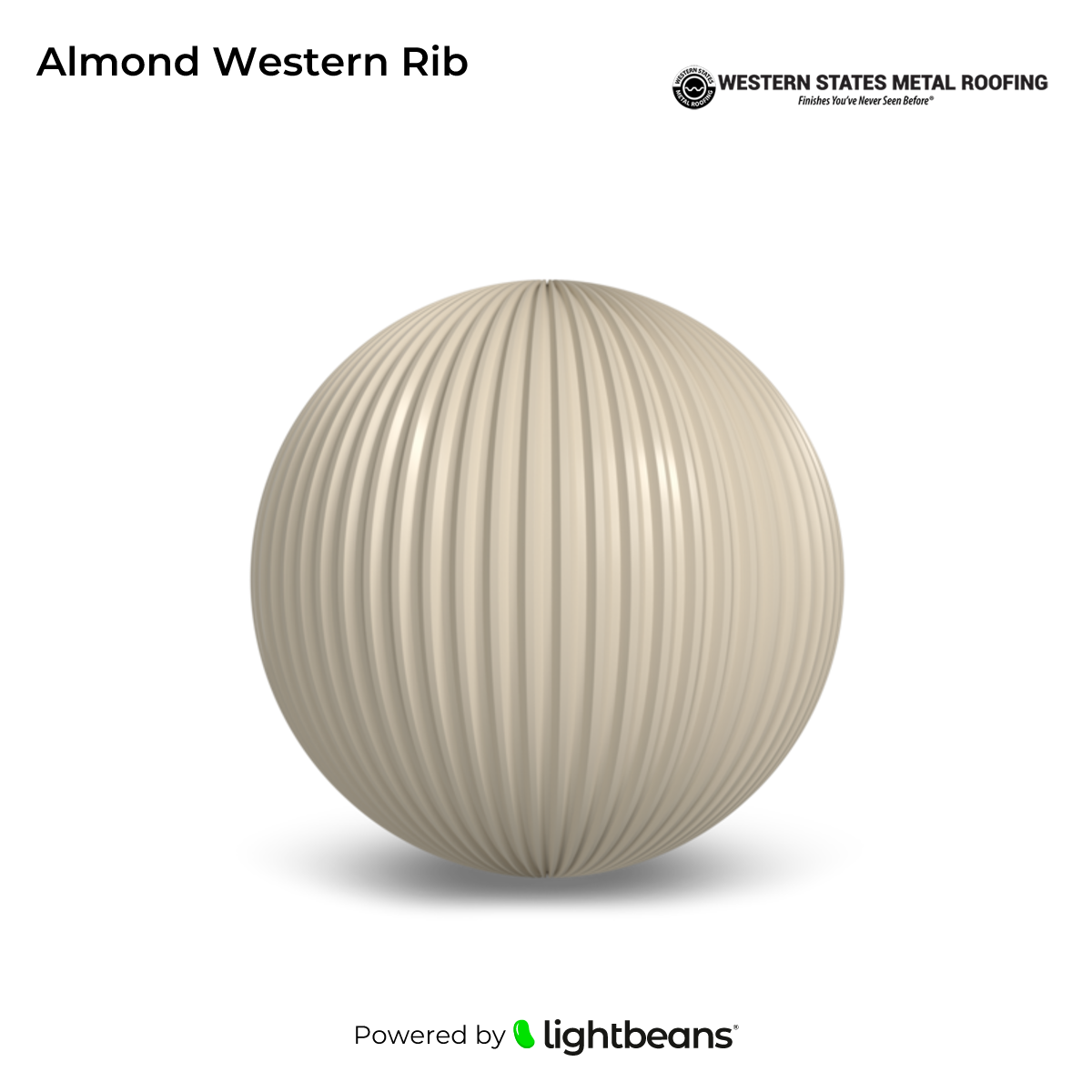 Texture Almond Western Rib de Western States Metal Roofing | Lightbeans