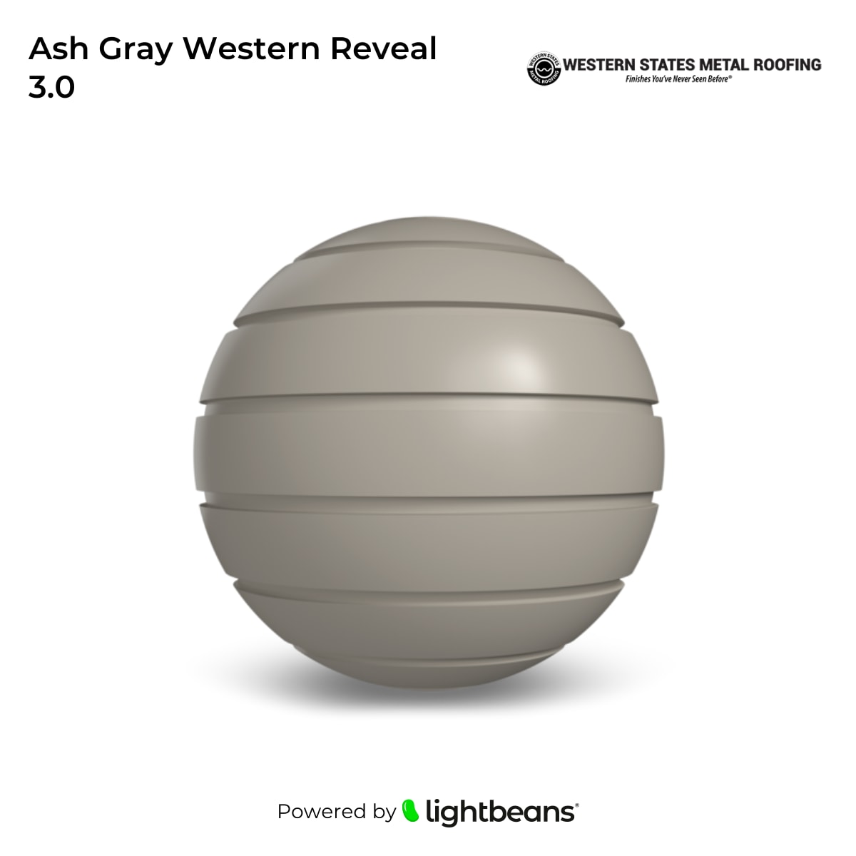 Texture Ash Gray Western Reveal 3.0 de Western States Metal Roofing ...