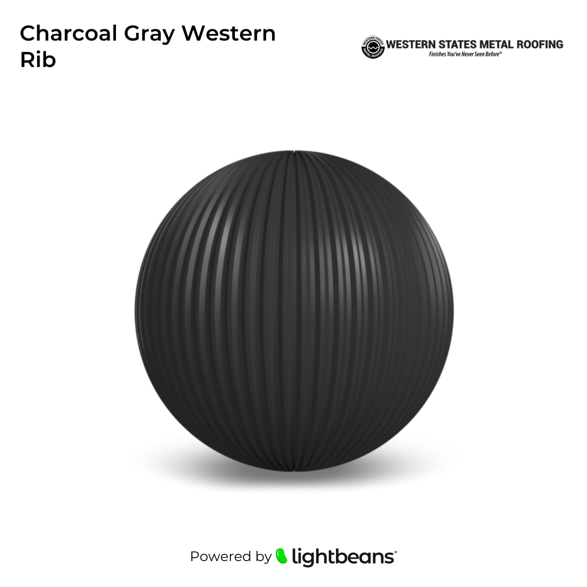 Texture Charcoal Gray Western Rib de Western States Metal Roofing ...