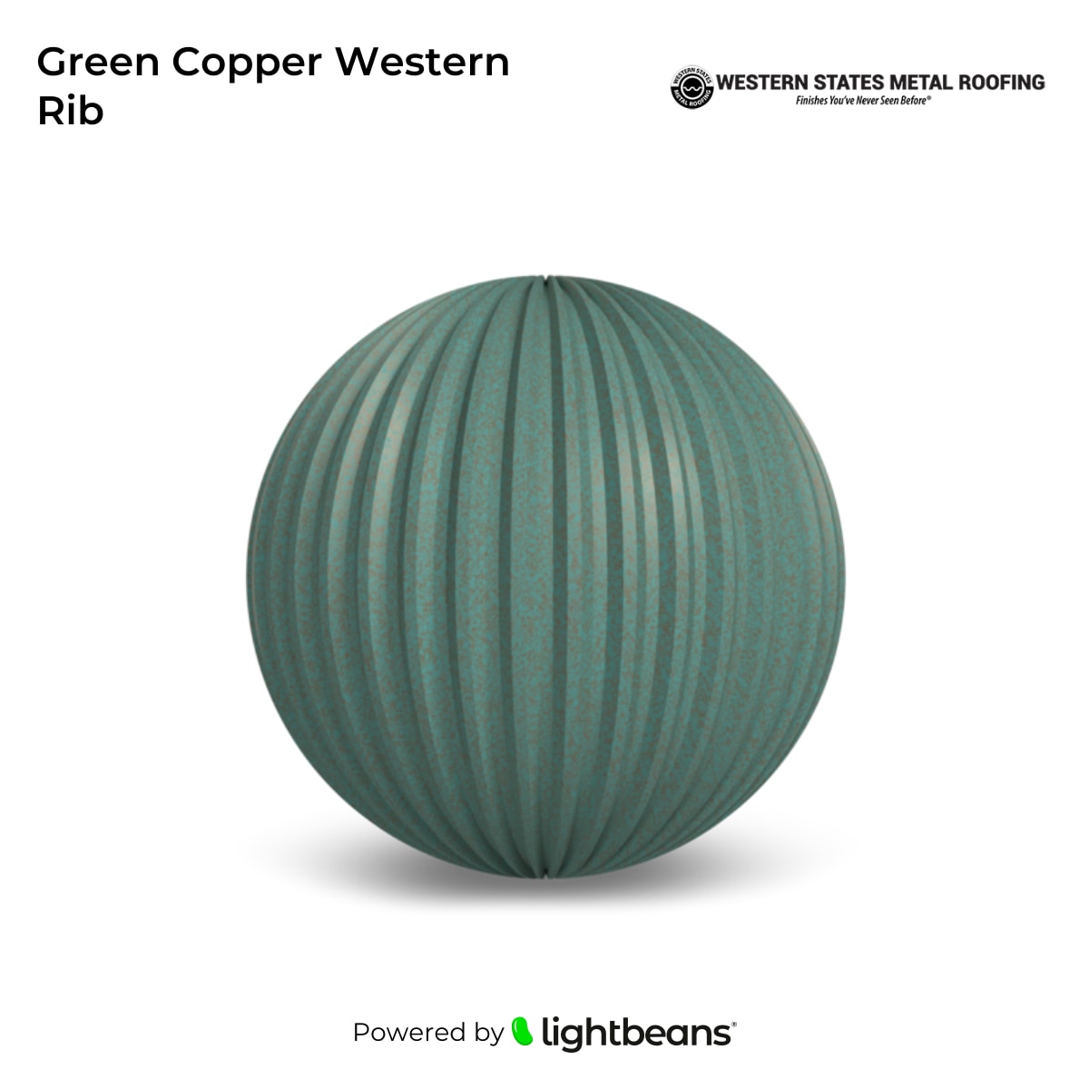 Texture Green Copper Western Rib de Western States Metal Roofing