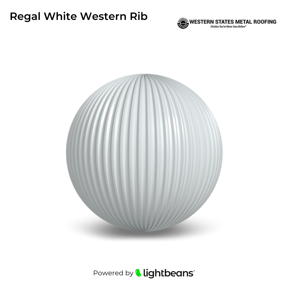 Texture Regal White Western Rib de Western States Metal Roofing ...